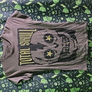 RARE Total Skull Sheri Moon Zombie Brand Starry Eyed Graphic Shirt ✨️⚡️💀⚡️✨️